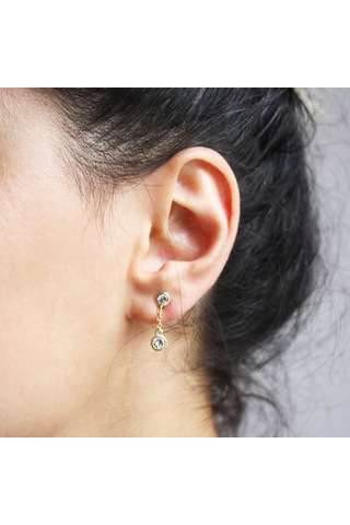 Kadın Deco Midi Küpe Gold