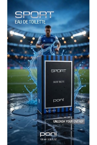Poni Sport Eau De Toliette 100ml Yeni Aromatik