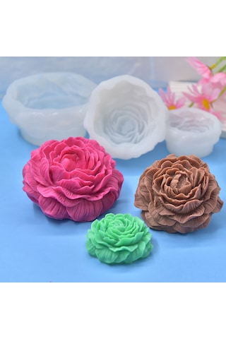 Yunboo Büyük Boy Papatya Desenli Silikon Kalıp: Sabun, Mum, Fondant Ve Ev Yapımı Lezzetler İçin Esnek Kullanım