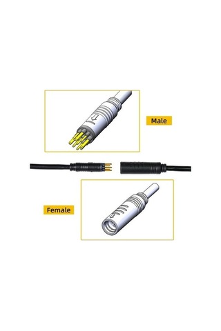 Ulzyvf Çreatetech Siyah Motor Hallow Bisiklet Adaptörü 130cm Jw - Hafif & Dayanıklı Adaptör Siyah