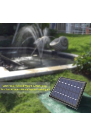 Gajeena Güneş Enerjili 1.8w 18x12cm Mikro Oksijenatör - Havuz, Akvaryum Ve Bahçe Su Fıskiyesi