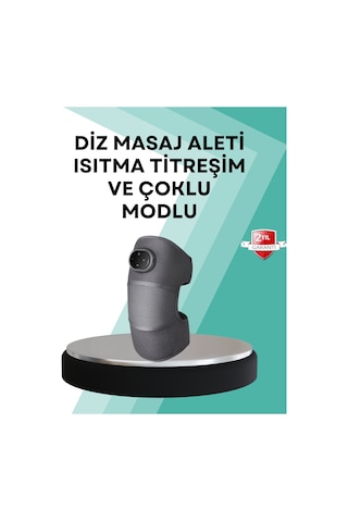 Ev Tipi Isı Ve Titreşim Destekli Diz Masaj Aleti Beyaz - Siyah