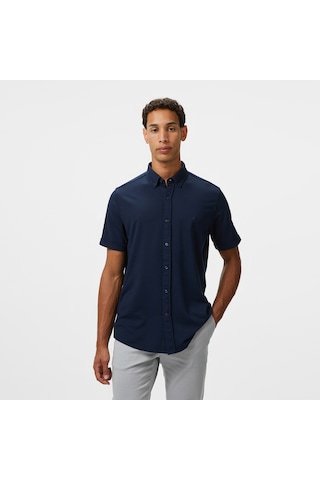 Nautica Erkek Lacivert Classic Fit Gömlek Düz W55416t Lacivert