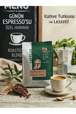 Mehmet Efendi Espresso Blend No1 Kavrulmuş Çekirdek Kahve 250 Gr