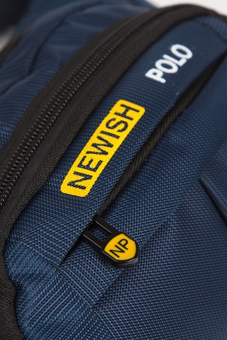 Newish Polo Erkek Kumaş Usb Kulaklık Çıkışlı Crossbody Çapraz Göğüs Omuz Ve Bel Çantası New201 - Lacivert