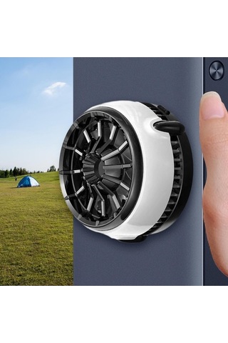 Trendooze Homyl Vakumlu Soğutma Fanı, Kablosuz Şarj, Beyaz, Hızlı Soğutma
