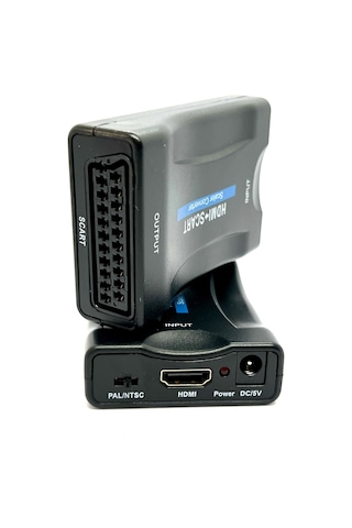 Hdmı'dan Scart'a Kompozit Video Dönüştürücü + Stereo Ses Hdmi Sca