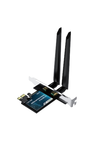 Lexroo Ax1200 Wi-fi 5 Alıcı Ve Bluetooth 4.2 Adaptör 5db Dual Anten Pcıe Wifi Ağ Kartı