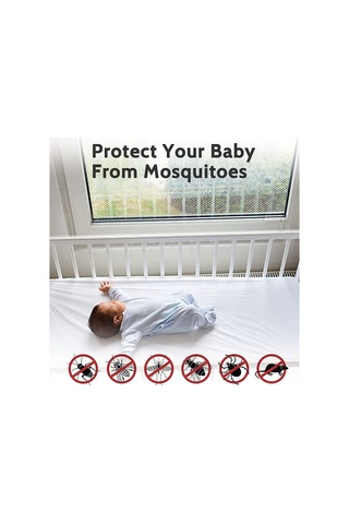 75cm X 125cm Beyaz Renk Sineklik Pencere 5 Metre Yapışkanlı Bant 75 X 125