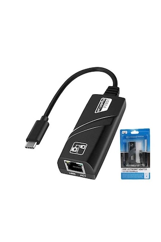 Type-c - Usb 3.0 To Ethernet 10/100/1000mbps Ethernet Çevirici Adaptör