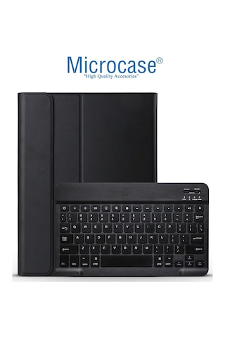 Microcase Redmi Pad 2 11 İnch Tablet Uyumlu Bluetooth Klavyeli Standlı Kılıf Siyah - Bkk4 Klavye + Stand