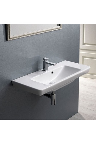 Turkuaz Seramik 068300-U Porto Seramik Lavabo 85 CM