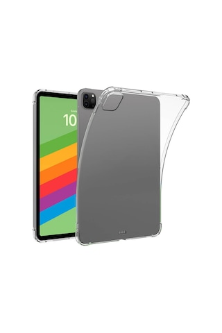 Apple Uyumlu iPad  Pro 13 2024 Kılıf Zore Tablet Nitro Anti Shock Silikon Kapak-şeffaf Tablet Kılıfı