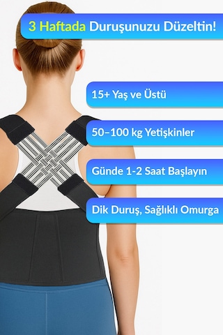 Dik Duruş Korsesi Sırt Korsesi Kamburluk Önleyici Medikal Bel Korsesi Unisex Dik Durma Korsesi