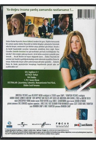 Aşk Olur Love Happens Jennifer Aniston Dvd