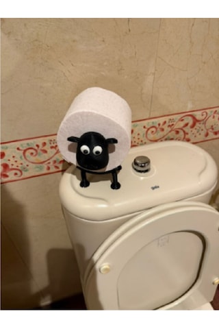 "tp Sheepy" Dekoratif Koyun Tuvalet Kağıdı Tutucusu Çok Renkli