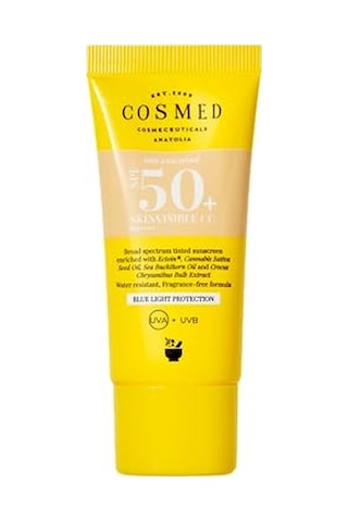 Tr Tüm Cilt Tipleri İçin Renkli Suya Dayanıklı Spf50+ Güneş Kremi - Skinvisible Cc Spf50+ - 30 Ml