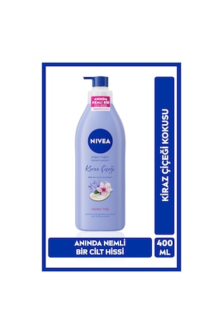Değerli Yağlar Içeren Nemlendirici Vücut Losyonu 400ml, Kiraz Çiçeği, Jojoba Yağı, Kuru Cilt Tipleri