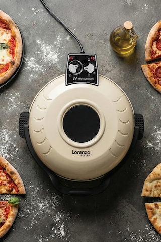 Lorenzo Pietra 12in1 Pizza Makinesi Lahmacun Tandır Ekmeği Bazlama Ve Fırın Yemekleri + Tepsi