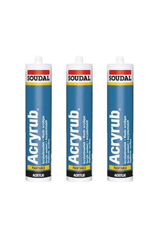 Acryrub Silikonize Mastik Beyaz 500 Gr