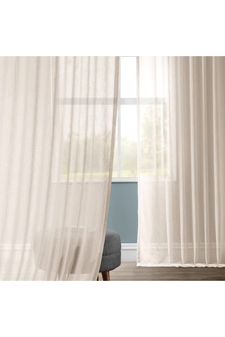 Evdepo Home Kullanıma Hazır Keten Tül Perde (541075355)