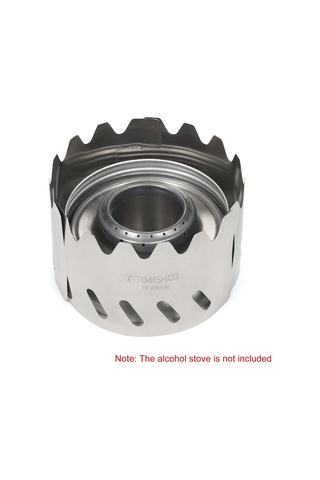 Tomshoo Taşınabilir Açık Hava Ultra Hafif Titanyum Alkol Ocak Raf Stan Titanyum