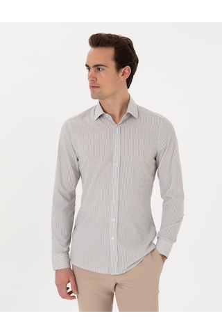Pierre Cardin Erkek Haki Gömlek Desenli 50303897-vr027 Haki