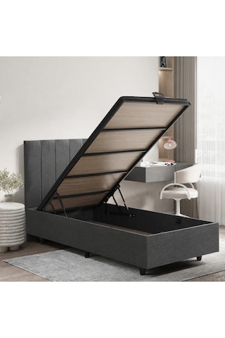 Tek Kişilik Basic Plus Baza Haki Başlık Seti 2'si Bir Arada Konuma Özel Teslimat 90 x 190 CM