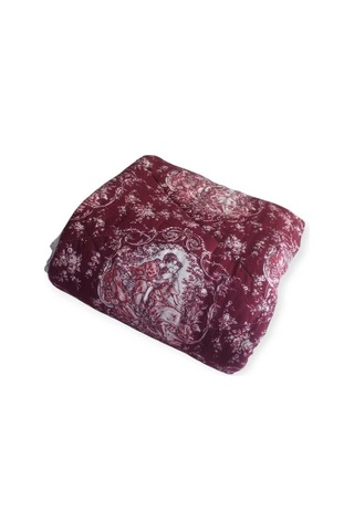 Flanel Pazen Çift Kişilik Yorgan 195 215 Bordo