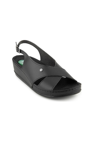 Muya İngane 35207-430 Topuk Jelli Anatomik Taban Kadın Sandalet Siyah 36-40 Siyah