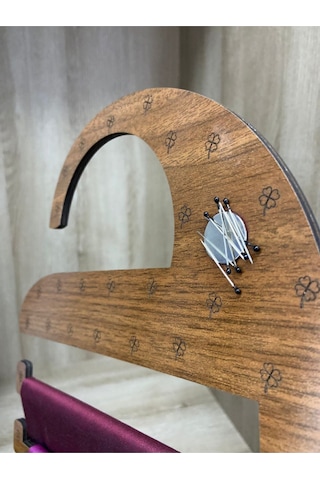 Kk Swords Ahşap Eşarp Askılığı Mıknatıslı Şal, Kravat Askı Dolap Içi Düzenleyici