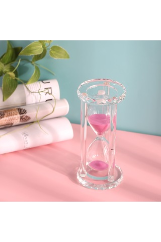 Wezone Renkli Kum Saati - 30 Dakika Zamanlayıcı, Ofis & Ev Dekorasyonu, Hediye Seçeneği Kırmızı