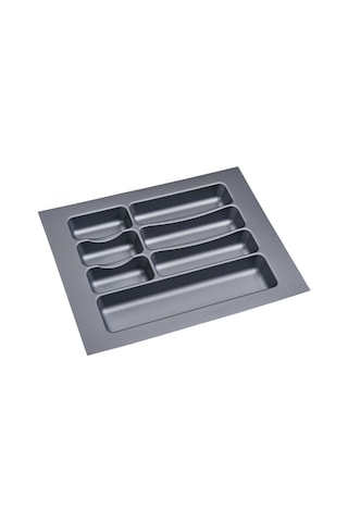 Çekmece İçi Kaşıklık 37 x 49 Cm Mutfak Çekmece Düzenleyici Gri