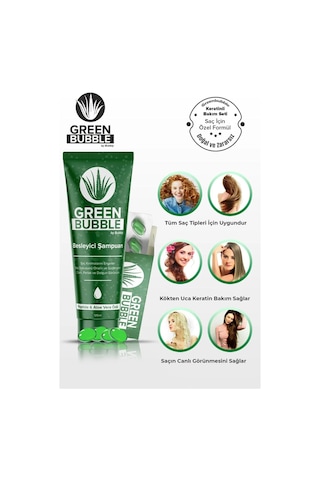 Green Bubble Besleyici Şampuan 125 ML + Keratin Kapsülü