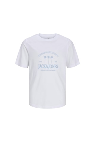 Jack & Jones Jack&jones Junıor Erkek Çocuk Tişört 12298349 Beyaz