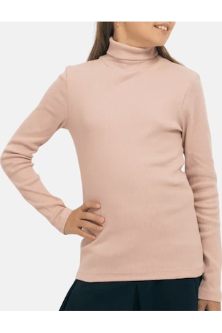 Alya Underwear Balıkçı Yaka Pamuklu Fitilli Kumaş Çocuk Kaşkorse Unisex Body Pudra