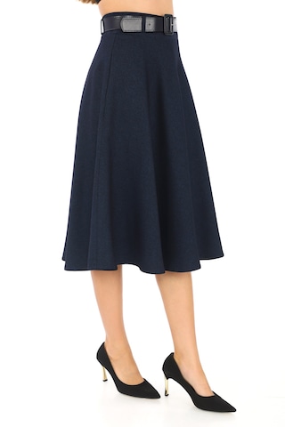 Soralline Kadın Etek Kışlık Kloş 780 Lacivert