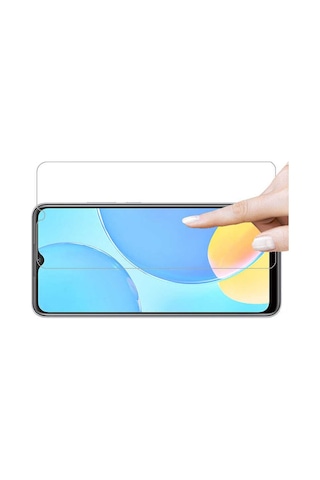 Noktaks - Samsung Galaxy A24 Uyumlu - Ekran Koruyucu Maxi Glass Temperli Cam - Şeffaf
