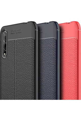 Huawei P Smart S (Y8P) Kılıf Deri Tarzı Niss Silikon Case