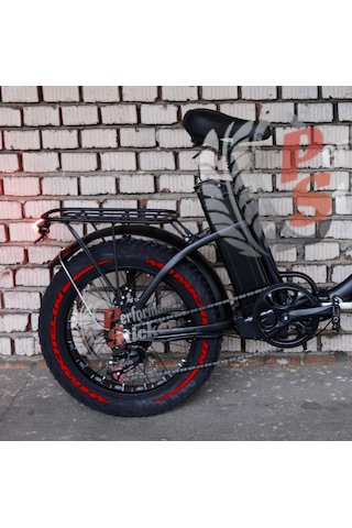 Michelin + Şerit Elektrikli Bisiklet Lastik Yazısı E-bike Kırmızı