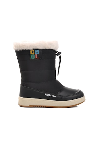 Siyah İçi Polarlı Kız Çocuk Bot Havana F Siyah