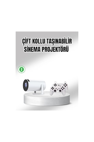 Projeksiyon Cihazı 4k Destekli Kablosuz Bağlantılı Bluetooth 5.0