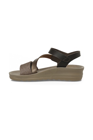 Polaris 409106.z6fx Bronz Kadın Comfort Sandalet 000000000102252290 Altın