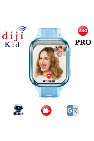 Dijikid 4.5G PRO Görüntülü Görüşmeli Akıllı Çocuk Saati (Distribütör Garantili)