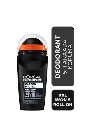 Süper Carbon Protect Anti Perspirant 5'i 1 Arada Erkek Roll On 50..ML