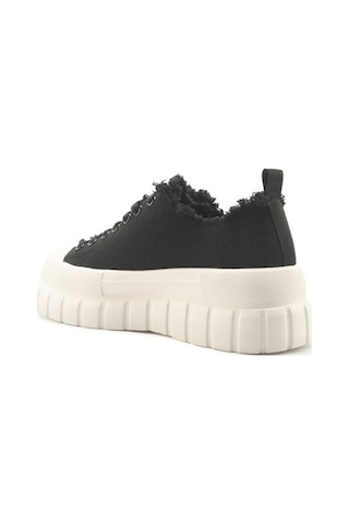 4US Siyah Kadın Sneakers İle Günlük Tarzınıza Konfor Katın -001