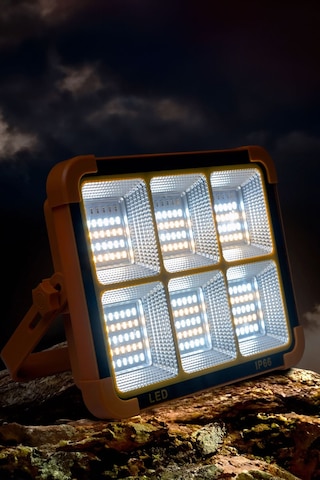 Thentech Solar Güçlü Fener Powerbank Olarak Kullanılabilir Güneş Enerjili Acil Durum Feneri Beyaz