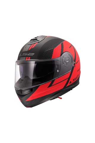 Ls2 Strobe 2 Code Kask Mat Siyah Kırmızı