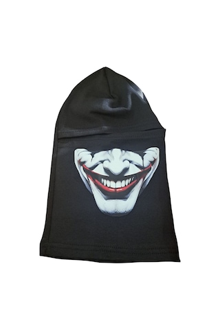 Termal Siyah Kar Maskesi Joker Baskılı Siyah - Gri