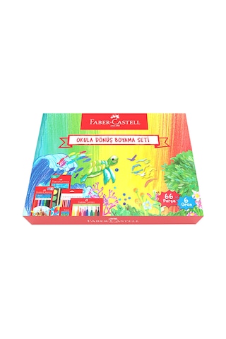 Faber-Castell Okula Dönüş Boyama Seti 56 Parça – Renkli ve Eğlenceli Resim Deneyimi